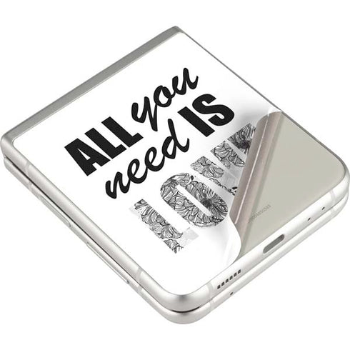 All You Need Is Love BW Galaxy Z Flip3 5G Skin